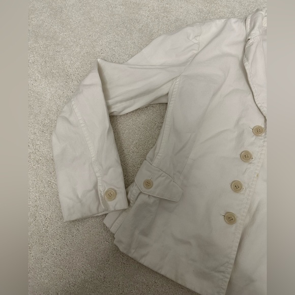 Prada vintage white jean jacket with collar size 46 - Picture 9 of 13